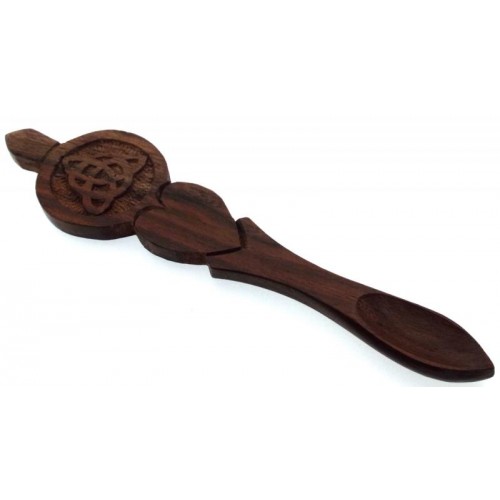 Wooden Triquetra Ritual Altar Spoon